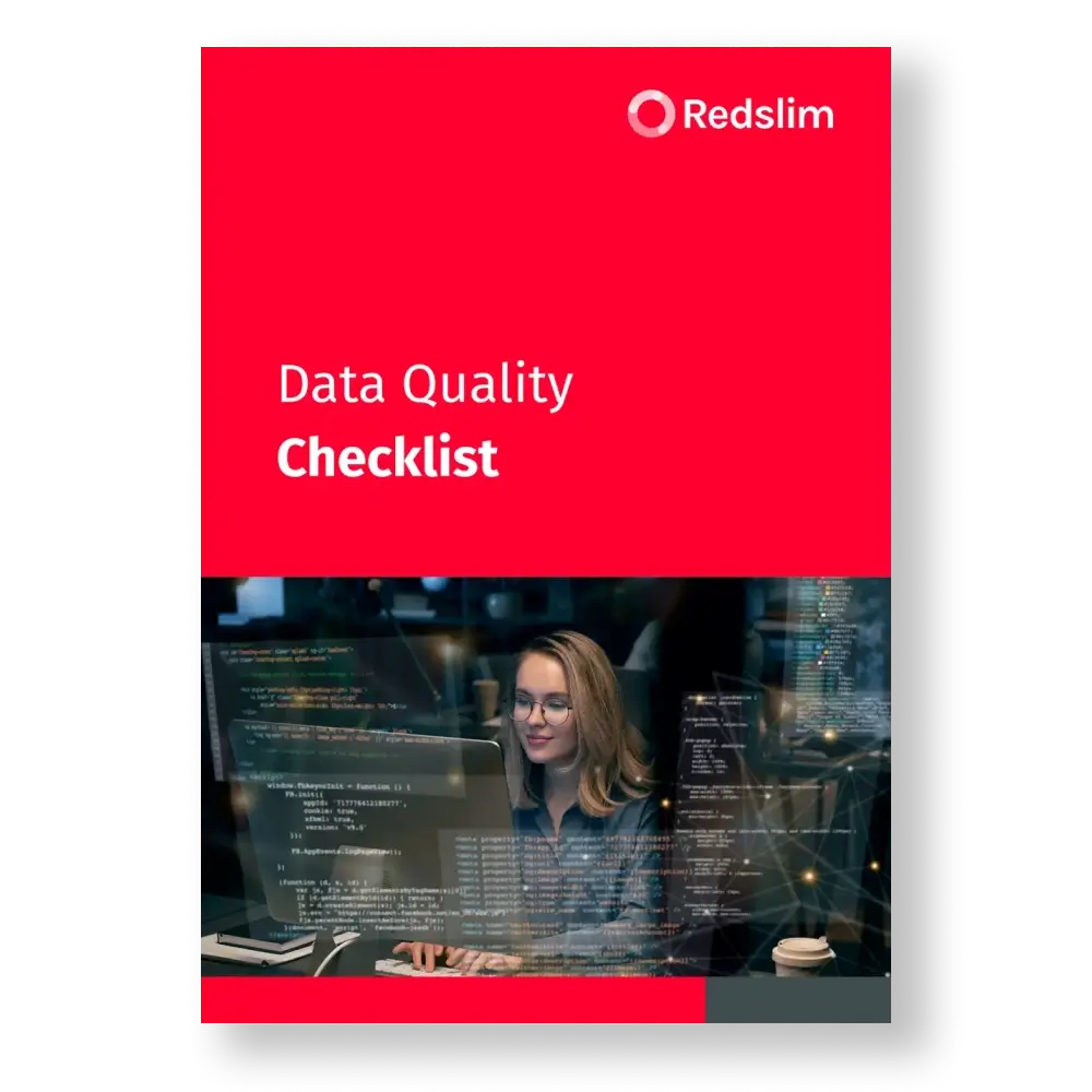 data quality checklist cover with shadow